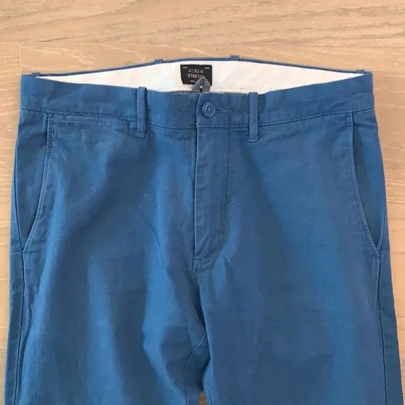 J Crew Men’s Blue Khaki Pants Golf Preppy Nice Dress Business Casual Size 30 - Picture 2 of 8